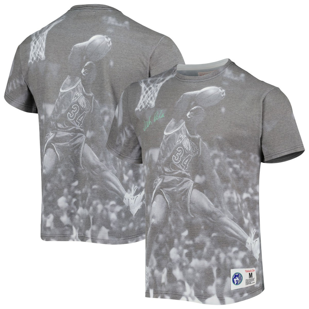 Isaiah Rider Minnesota Timberwolves Above The Rim T-Shirt - Gray | Mitchell & Ness sale