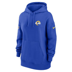 NFL Los Angeles Rams Women's 2023 Sideline Club Fleece Pullover Hoodie