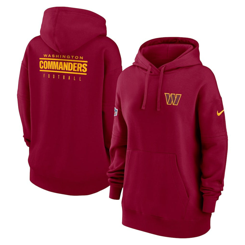 NFL Washington Commanders Women's 2023 Sideline Club Fleece Pullover Hoodie