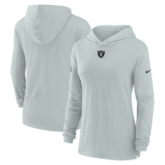 NFL Las Vegas Raiders Women's Sideline Performance Long Sleeve Hoodie T-Shirt
