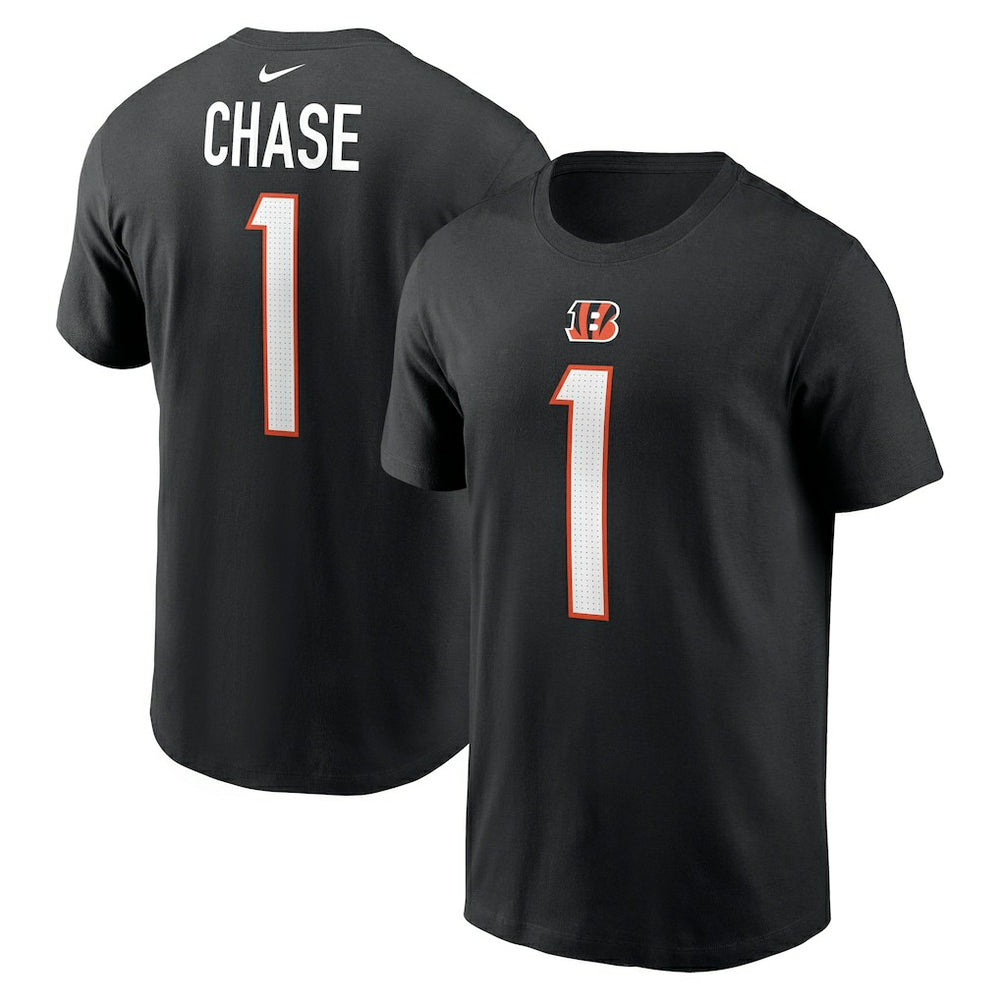 NFL Cincinnati Bengals Ja'Marr Chase Player Name & Number T-Shirt