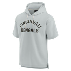 NFL Cincinnati Bengals Unisex Elements Super Soft Fleece Short Sleeve Pullover Hoodie