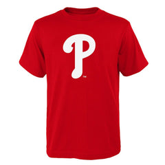 Philadelphia Phillies Youth Logo Primary Team T-Shirt - Red