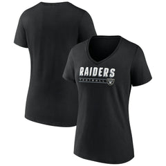 NFL Las Vegas Raiders Women's Primary Play V-Neck T-Shirt
