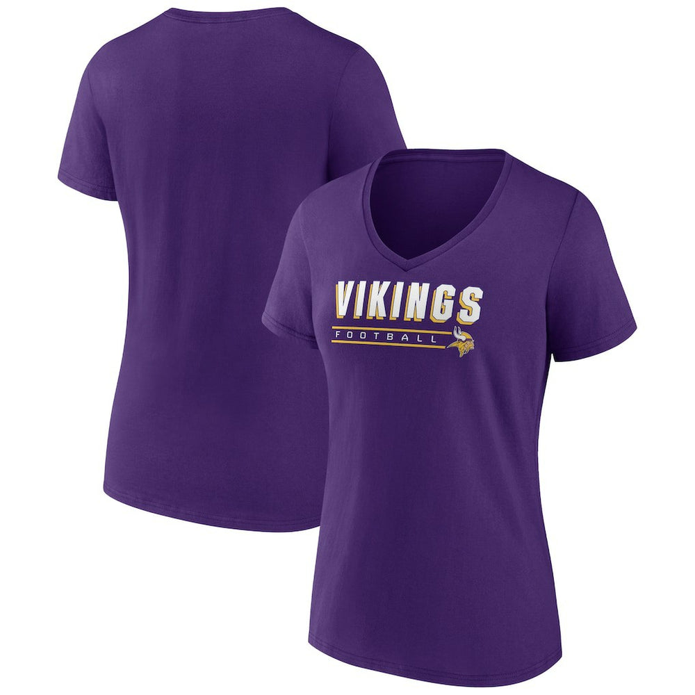NFL Minnesota Vikings Women's Primary Play V-Neck T-Shirt