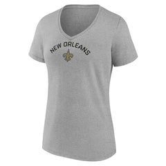 NFL New Orleans Saints Women's Team Arc V-Neck T-Shirt