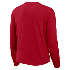 NFL Tampa Bay Buccaneers Women's Modest Crop Performance Long Sleeve T-Shirt