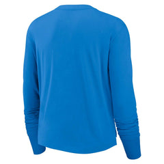 NFL Los Angeles Chargers Women's Modest Crop Performance Long Sleeve T-Shirt
