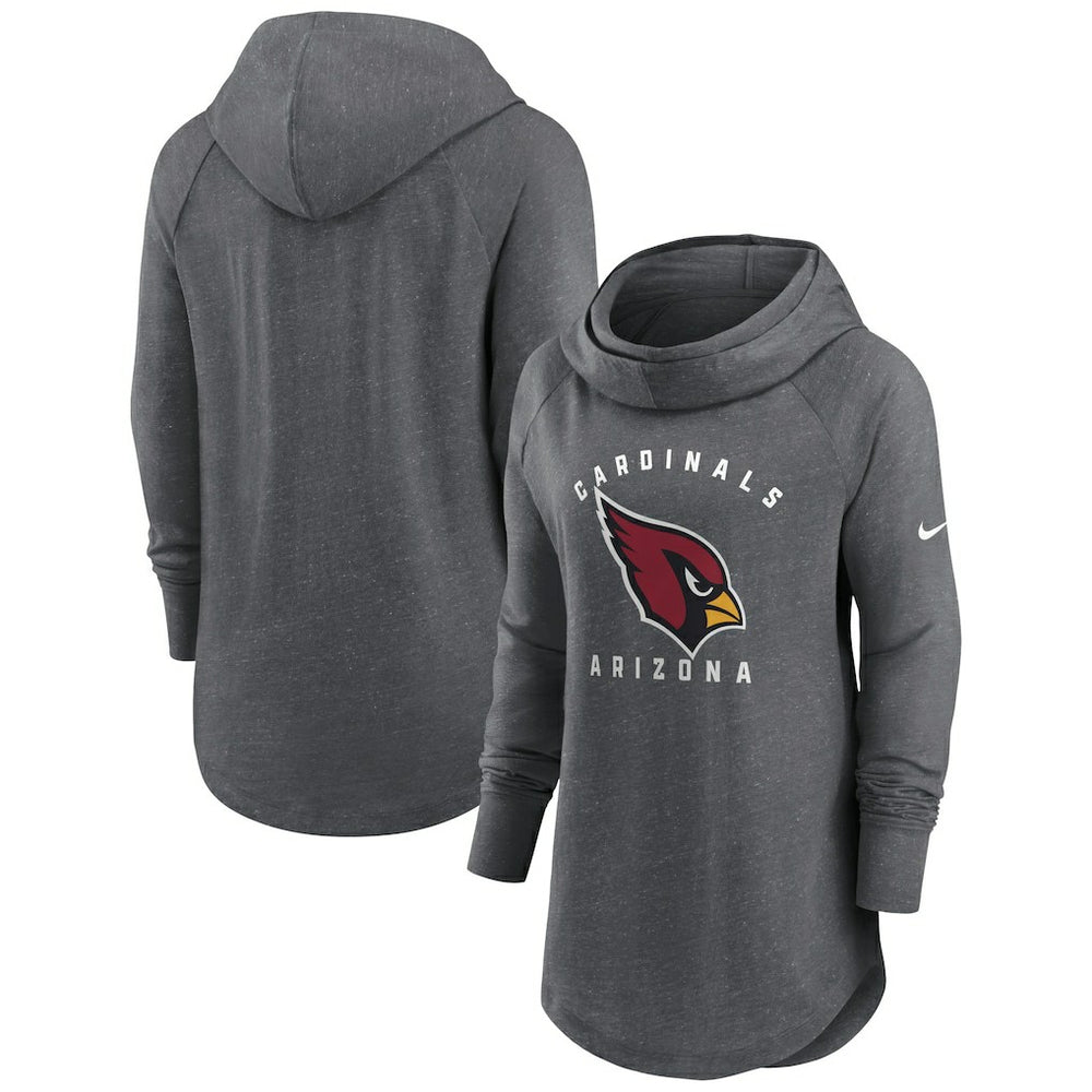 NFL Arizona Cardinals Women's Raglan Funnel Neck Pullover Hoodie