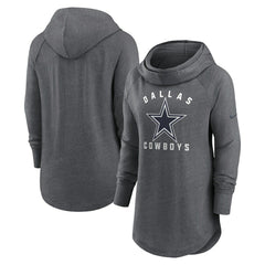 NFL Dallas Cowboys Women's Raglan Funnel Neck Pullover Hoodie