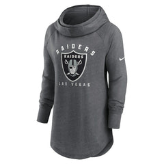 NFL Las Vegas Raiders Women's Raglan Funnel Neck Pullover Hoodie