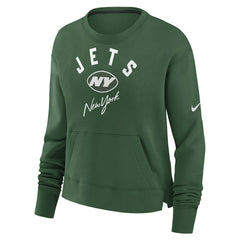 NFL New York Jets Women's High Hip Fleece Pullover Sweatshirt