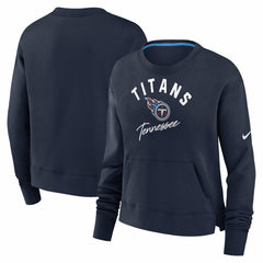 NFL Tennessee Titans Women's High Hip Fleece Pullover Sweatshirt
