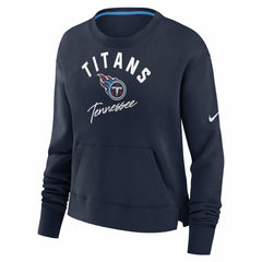 NFL Tennessee Titans Women's High Hip Fleece Pullover Sweatshirt