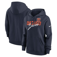 NFL Chicago Bears Women's Wordmark Club Fleece Pullover Hoodie