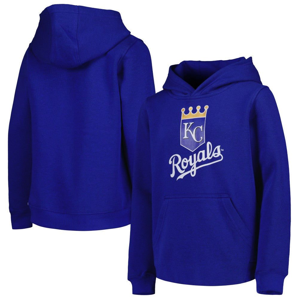Kansas City Royals Youth Team Primary Logo Pullover Hoodie - Royal