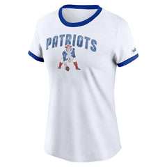 NFL New England Patriots Women's Rewind Ringer T-Shirt