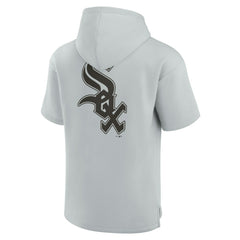 Chicago White Sox Unisex Elements Super Soft Fleece Short Sleeve Pullover Hoodie - Gray