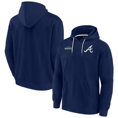 Atlanta Braves Unisex Elements Super Soft Fleece Pullover Hoodie - Navy