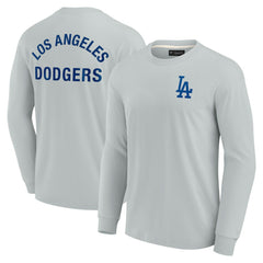 Los Angeles Dodgers Unisex Elements Super Soft Long Sleeve T-Shirt - Gray
