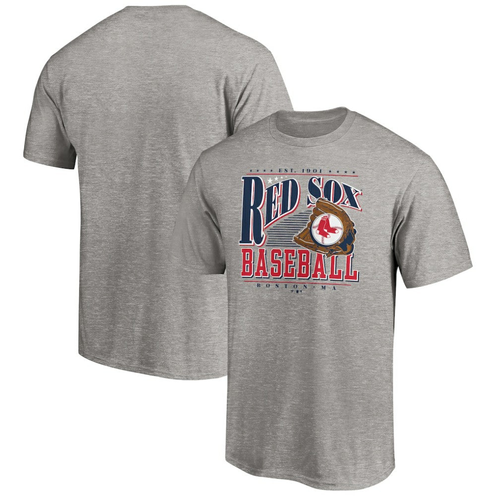 Boston Red Sox Cooperstown Collection Winning Time T-Shirt - Heather Gray