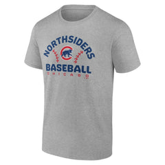 Chicago Cubs Team Go For Two T-Shirt - Heather Gray