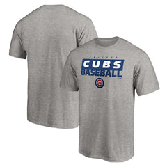 Chicago Cubs Gain Ground T-Shirt - Heather Gray