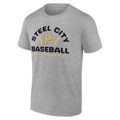 Pittsburgh Pirates Team Go For Two T-Shirt - Heather Gray