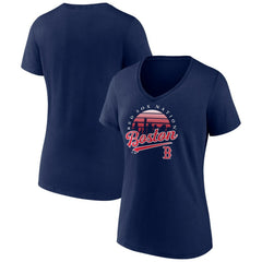 Boston Red Sox Women's One Champion V-Neck T-Shirt - Navy
