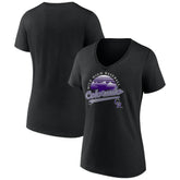 Colorado Rockies Women's One Champion V-Neck T-Shirt - Black