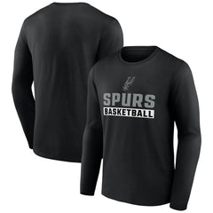 San Antonio Spurs Let's Go Long Sleeve T-Shirt - Black outlet