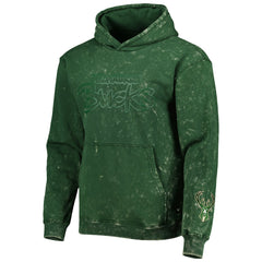 Milwaukee Bucks The Wild Collective Unisex Tonal Acid Wash Pullover Hoodie - Hunter Green online