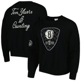 Brooklyn Nets AUTHMADE 10th Anniversary Pullover Sweater - Black shop