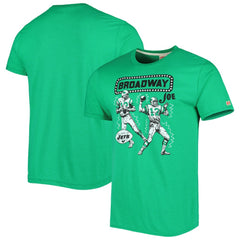 NFL New York Jets Joe Namath Homage Unisex Unisex Caricature Retired Player Tri-Blend T-Shirt