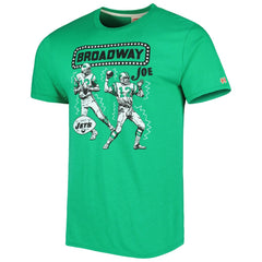 NFL New York Jets Joe Namath Homage Unisex Unisex Caricature Retired Player Tri-Blend T-Shirt