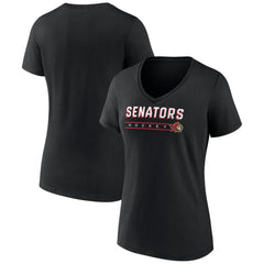 Ottawa Senators Women's Primary Play V-Neck T-Shirt