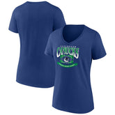 Vancouver Canucks Women's Slapshot V-Neck T-Shirt