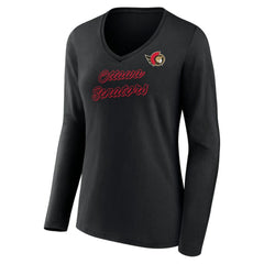 Ottawa Senators Women's Forge Long Sleeve V-Neck T-Shirt