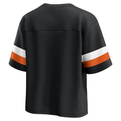 NFL Cincinnati Bengals Women's Established Jersey Cropped V-Neck T-Shirt