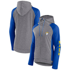 NFL Los Angeles Rams Women's Blind Side Lightweight Full-Zip Hoodie