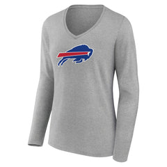 NFL Buffalo Bills Women's Primary Team Logo Long Sleeve V-Neck T-Shirt
