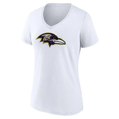 NFL Baltimore Ravens Women's Primary Team Logo V-Neck T-Shirt