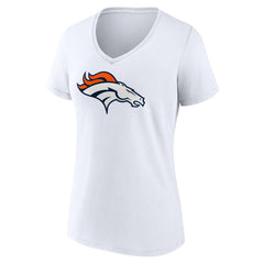 NFL Denver Broncos Women's Primary Team Logo V-Neck T-Shirt