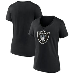 NFL Las Vegas Raiders Women's Primary Team Logo V-Neck T-Shirt