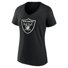 NFL Las Vegas Raiders Women's Primary Team Logo V-Neck T-Shirt