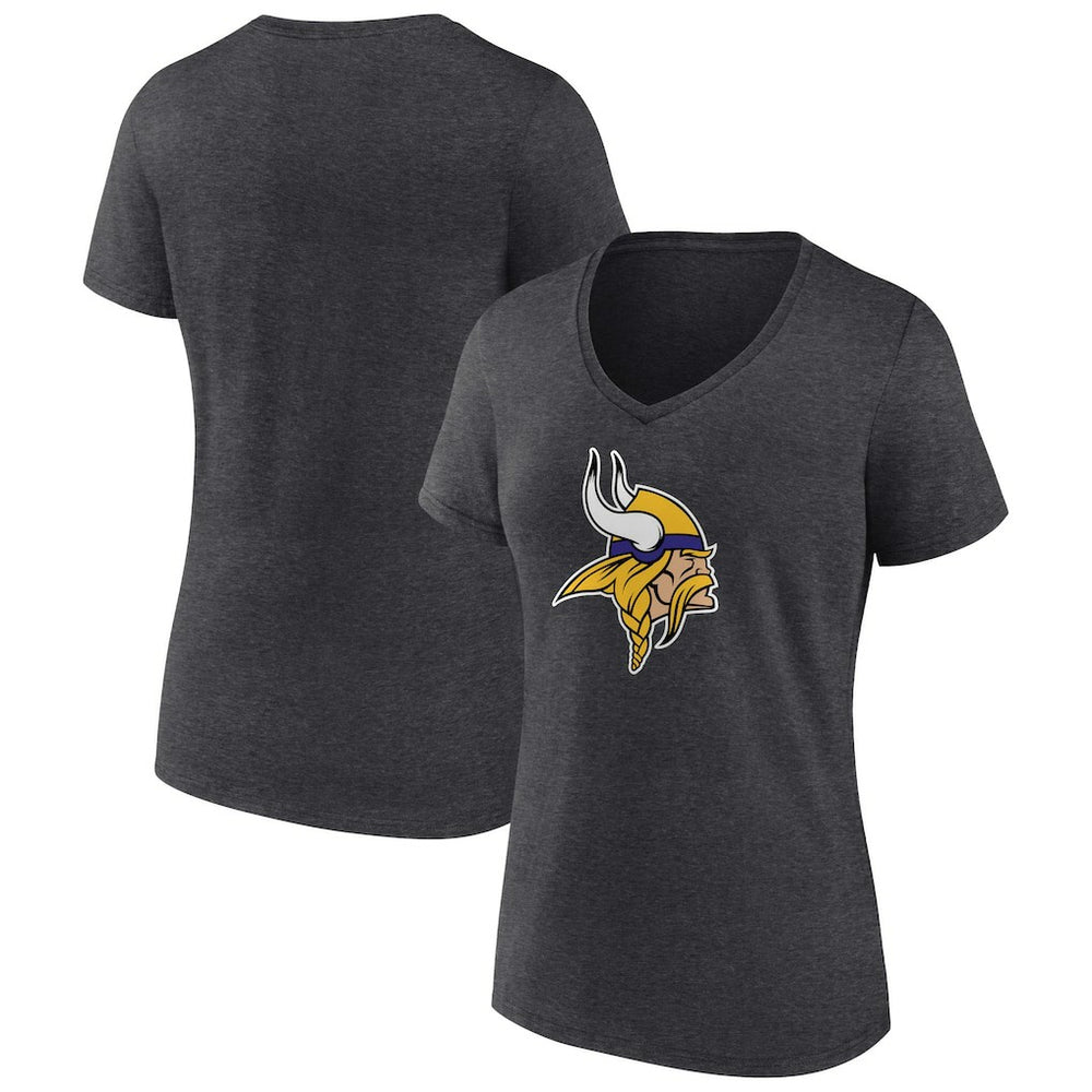 NFL Minnesota Vikings Women's Primary Team Logo V-Neck T-Shirt