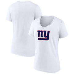 NFL New York Giants Women's Primary Team Logo V-Neck T-Shirt