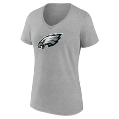 NFL Philadelphia Eagles Women's Primary Team Logo V-Neck T-Shirt