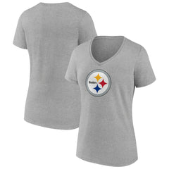 NFL Pittsburgh Steelers Women's Primary Team Logo V-Neck T-Shirt