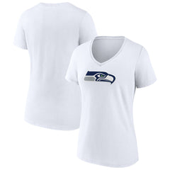 NFL Seattle Seahawks Women's Primary Team Logo V-Neck T-Shirt